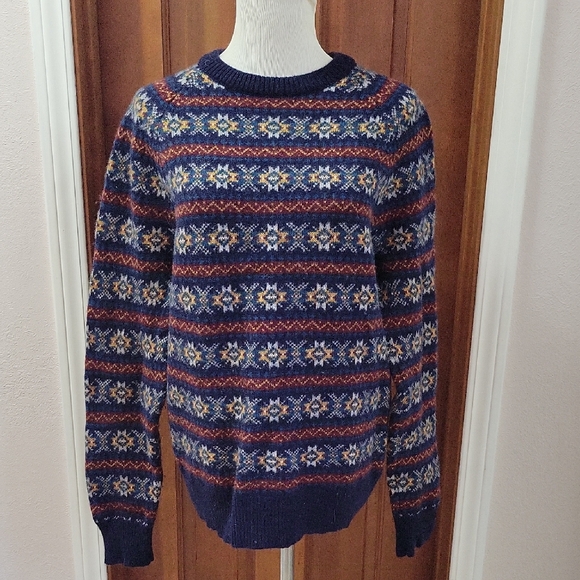 J. Crew Other - J. Crew Multicolor Patterned Crewneck Sweater